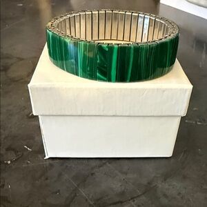 Green Malachite Stretch Bracelet